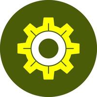 Gear Solid Style Colorful Icon vector