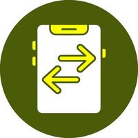 Transfer Solid Style Colorful Icon vector