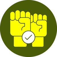 Trade Union Hall Solid Style Colorful Icon vector