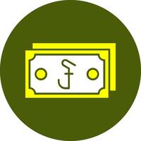 Cambodian Riel Note Solid Style Colorful Icon vector