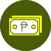 Spain pesetas Note Solid Style Colorful Icon vector