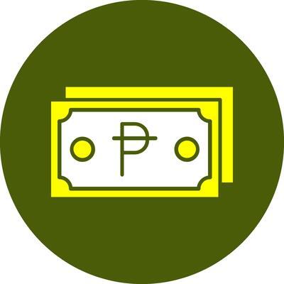 Spain pesetas Note Solid Style Colorful Icon