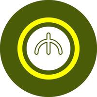 Azerbaijani Manat Sign Solid Style Corlorful Icon vector