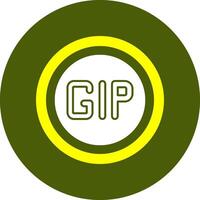 Gibraltar Pound Sign Solid Style Corlorful Icon vector