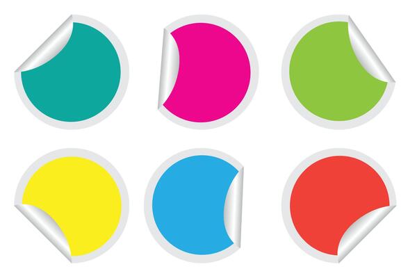Peeling Sticker Design Illustration Folding