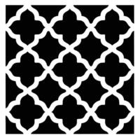 Chic Geometric Pattern Design in Moroccan Tile Style vector