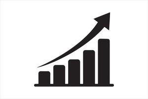 Economic Growth Bar Graph Rising Statistics Bar Chart vector