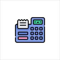 A calculator icon on a white background vector