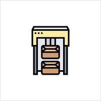 A machine that is used to make bread vector