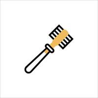 A toothbrush icon on a white background vector