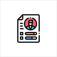A person is on a paper with a red dot vector