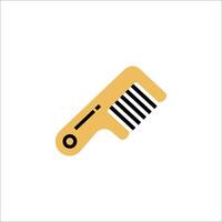 A comb icon on a white background vector