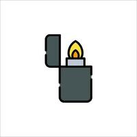 A lighter icon on a white background vector