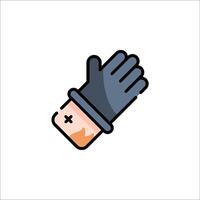 Glove icon isolated on white background vector