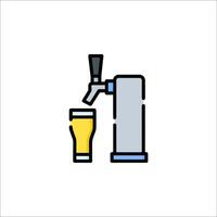 Beer tap icon illustration vector
