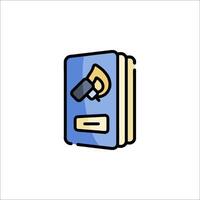 A book with a pencil and a pencil sharpener vector