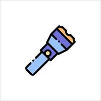 A flashlight icon on a white background vector