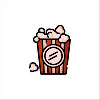 A popcorn icon on a white background vector