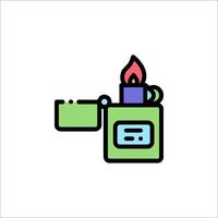 A lighter with a card in it on a white background vector
