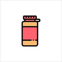 A jar of honey icon on a white background vector