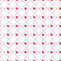 Valentine's Day Square and Heart shape gingham plaid seamless pattern design for textile vector