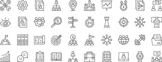 set of teamwork icons vector