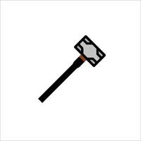 A hammer icon on a white background vector