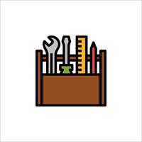 Toolbox icon illustration vector