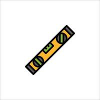 A yellow and green level on a white background vector