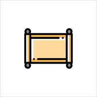 A wooden box icon on a white background vector