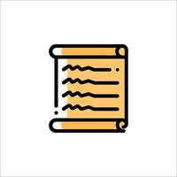 A scroll icon on a white background vector