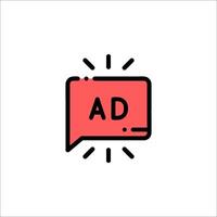 An ad for an ad on a white background vector