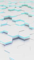 white vertical 3d futuristic Abstract 3d hexagons honeycomb background video