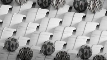 Mesmerizing 3D Loop of Stylish Balls Sliding Illusion video