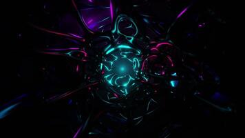 Organic Sci-Fi Neuron Network Tunnel 3D Loop Animation video
