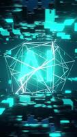 futuristisch 3d ai Text Animation Vertikale video