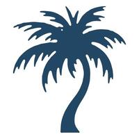 Graphics of Silhuette Plam Trees with a White Background vector