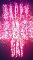 Happy Labor Day Text with Fireworks vertical video