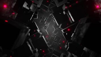 Futuristic 3d VJ Loop Tunnel Sci fi Conception video