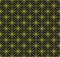 Seamless texture in the form of a golden abstract pattern on a black background vector