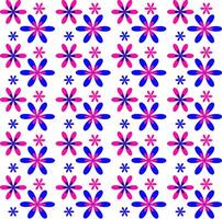 Seamless texture in the form of a simple pink floral pattern on a white background vector