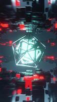 Vertical Sci-Fi Environment VJ Loop 3d animation video