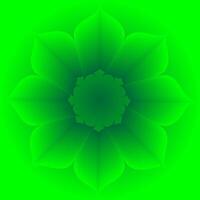 Abstract green background decorated with a flower pattern vector