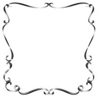 Beautiful gray frame in a classic style on a white background vector