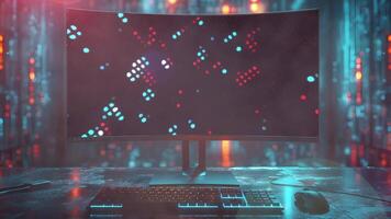 Futuristic Display. New Monitor Technology video