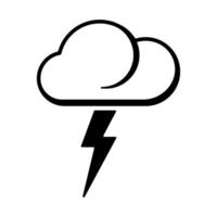 Cloud lightning Thunderstorm icon illustration vector