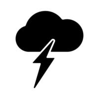 Cloud and Thunderstorm icon symbol illustration vector