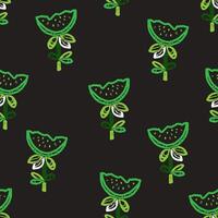 watermelon fabric pattern vector