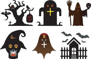 Halloween Clipart and Graphics Mega Bundle vector