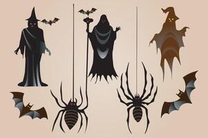 Complete Halloween Graphics Toolkit vector